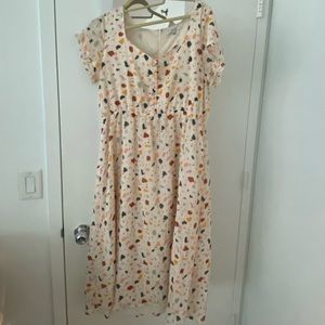 Madewell Midi Dress in Terrazzo